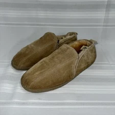 OLD FRIEND MEN'S ROMEO SHEEPSKIN SLIPPER BROWN 12