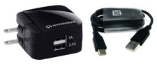 USB Type-C Data Cable and Rapid Charge USB Wall Charger with Dual Port 2.4A/1A