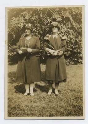 Ein Paar mittelalterliche Art Deco Damen! Vintage Foto 30er Jahre C42