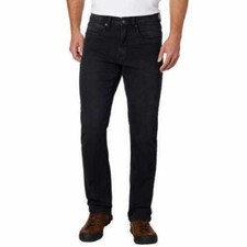 Urban Star Men's Relaxed fit Straight Leg Stretch  Black 42x34