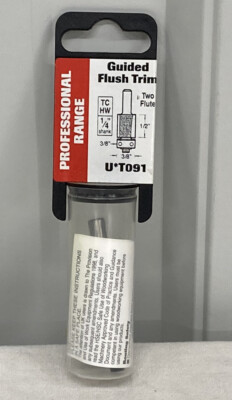Professional Range Trend Guided Flush Trim Router Bit 1/4'' Shank X 1/2'' Cut New
