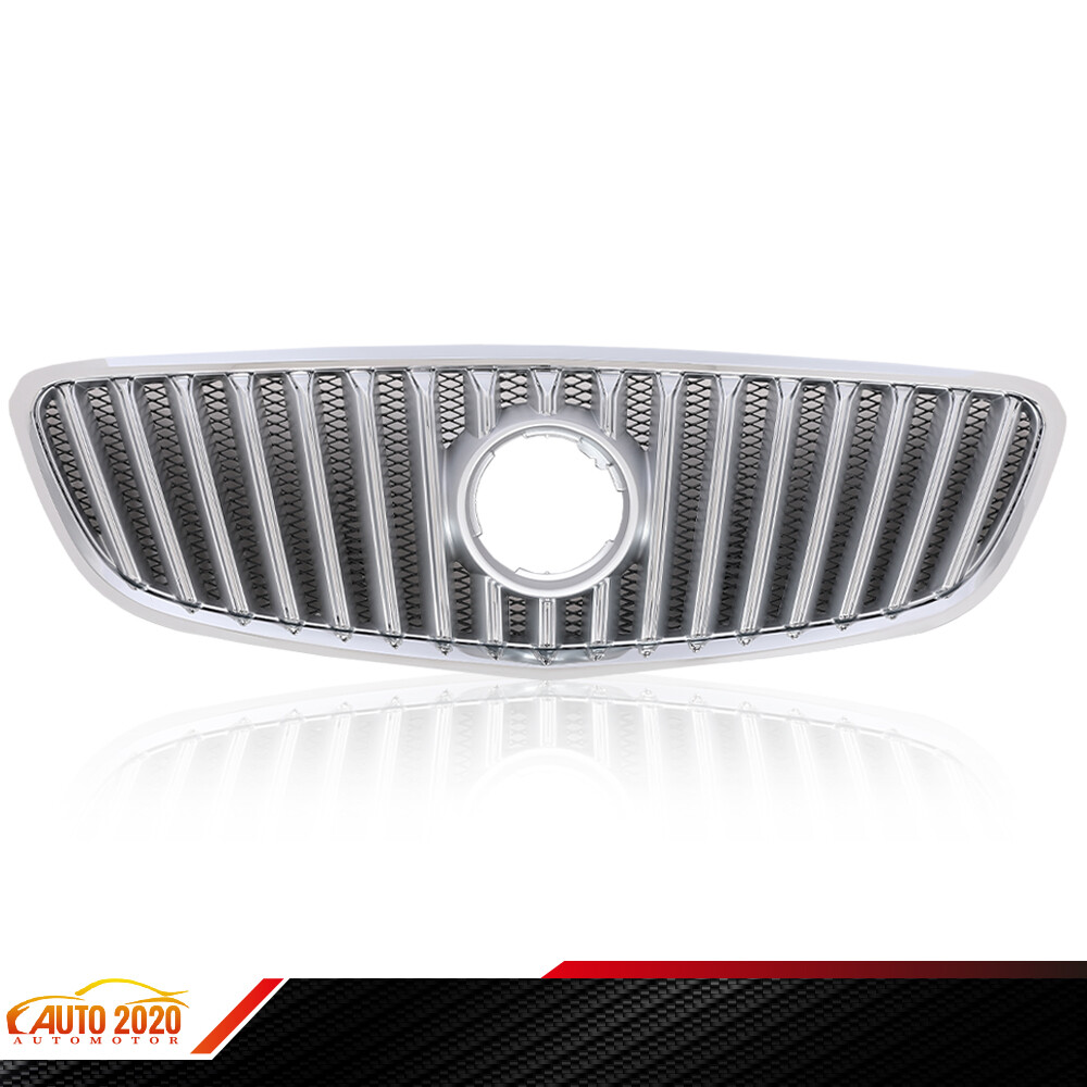 Fit For 2010-13 Buick Lacrosse Silver Front Upper Bumper Grille Chrome Grill