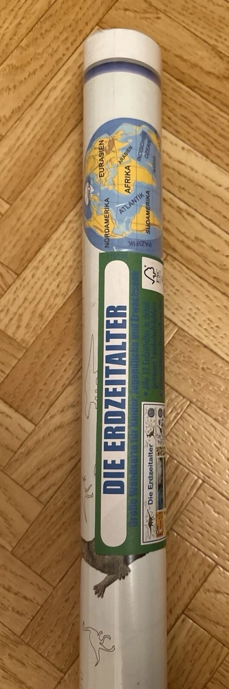 Die Erdzeitalter, 105 x 132 cm, Poster