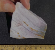SUNSE AGATE RARE BEAUTIFUL LILAC PASTEL COLOR OPEN SLAB 84 GRAMS 3 OZ-OREGON