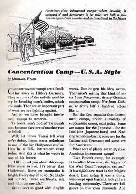 JAPANESE INTERNMENT CAMPS IN U.S. 1942 POSITIVE REPORT: HAPPY DEMOCRACY RULES!