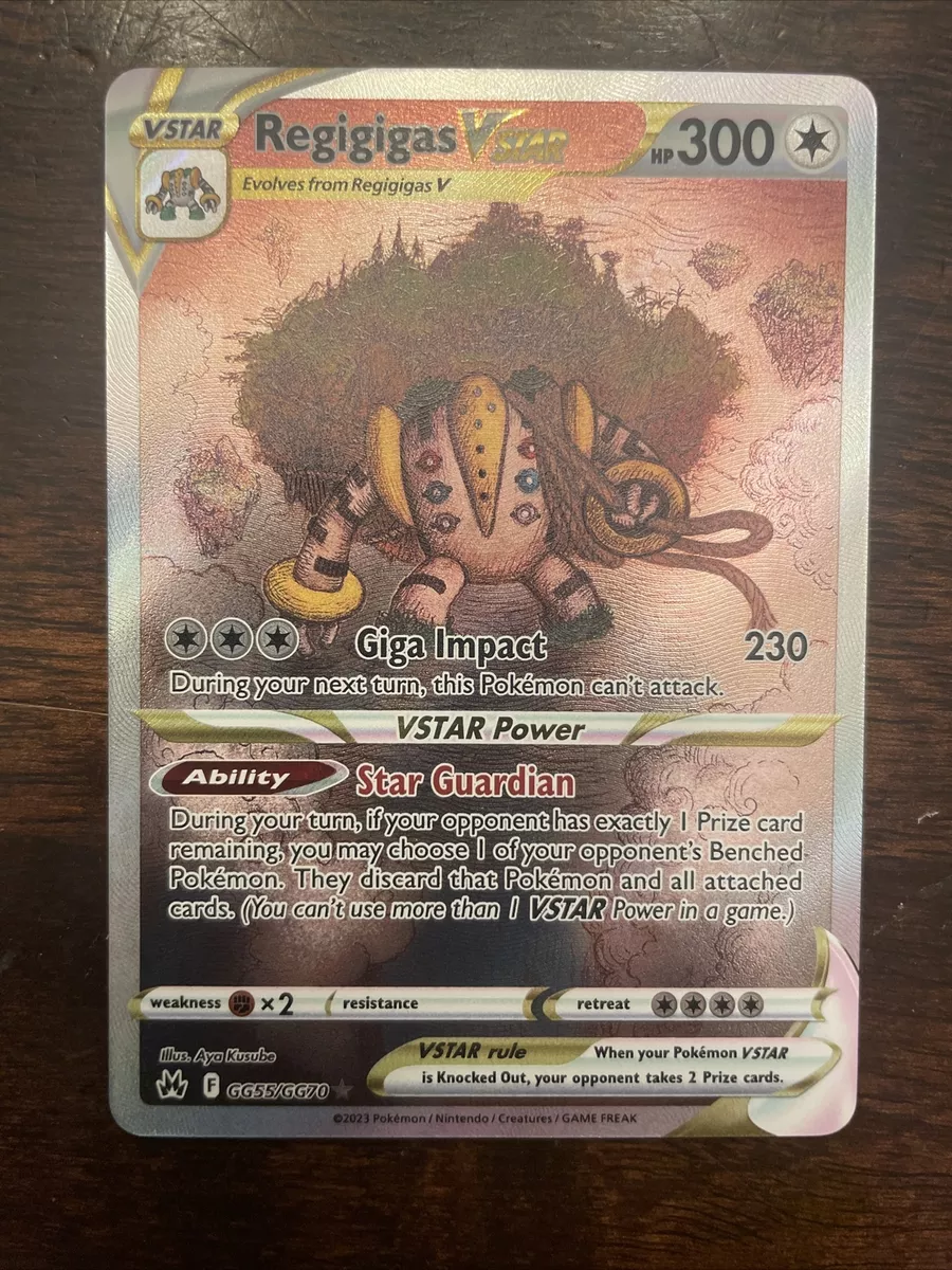  Pokemon - Regigigas Vstar GG55/GG70 - Crown Zenith - Galarian  Gallery - Ultra Rare Alternate Art : Toys & Games