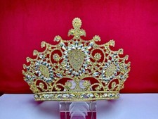 Wedding tiara gold Queen crowns Bridal Tiaras headpieces free ship