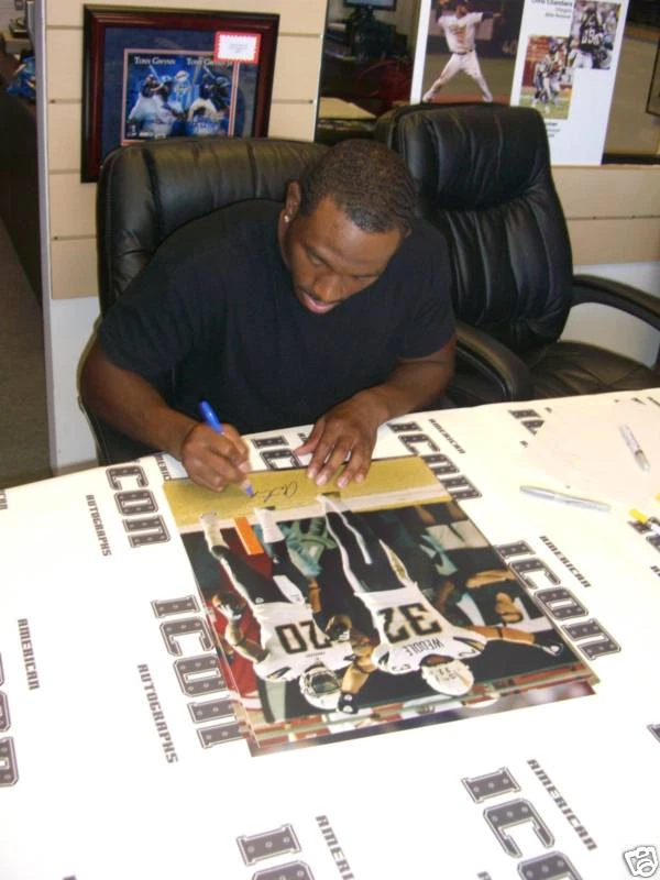 Foto de 16x20 cargadores automáticos firmados por Antoine Cason certificado de autenticidad PSA/DNA con Eric Weddle Foto 3 de 4