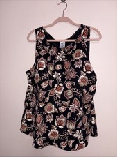 Lands End Women Bathing Suit Top Size 24W Build In Bra