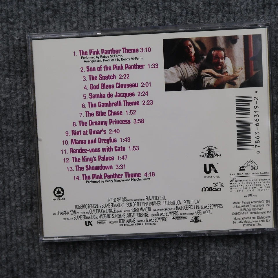 Son of the Pink Panther CD Original Soundtrack 1993 Bobby McFerrin Henry Mancini Foto 2 de 4
