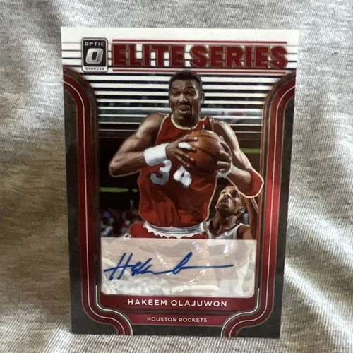 Panini 2022-23 Donruss Optic Elite Series Auto /99 Olajuwon ESS-HKO Rockets