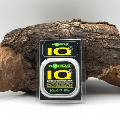Korda IQ2 Extra Soft Fluorocarbon Hooklink 0,47mm 20lb Vorfachschnur 9kg 20m