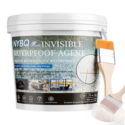 Waterproof Sealant Clear 70oz, Transparent Waterproof Agent Super Strong Anti...