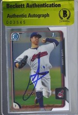 BAS 2015 Bowman Chrome Prospects Luis Lugo #BCP29 Authentic Auto 3c7
