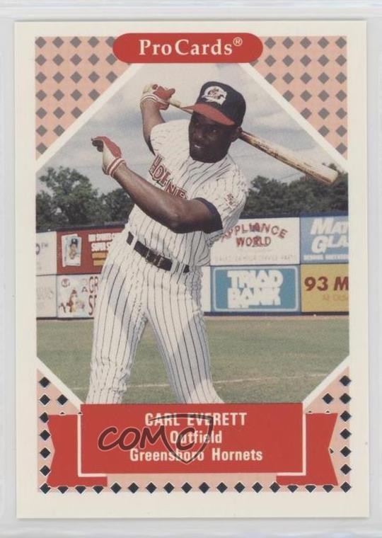 1991 ProCards Tomorrow's Heroes Carl Everett #124 Rookie RC 1c7