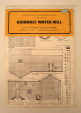 Unused Vintage Cardboard Construction Model Raindale Water Mill