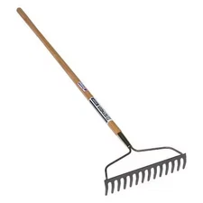 SEYMOUR MIDWEST 42355 Bow Rake, 14 Tines, 54 in L Hardwood Handle