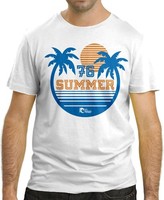 Cressi Herren Summer 76 T-Shirt Kurzarmshirt Sommershirt, Weiß, S