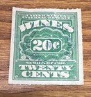 5  US INTERNAL REVENUE WINES 1916 WINES STAMPS - 10, 15, 20, 24 60 CENTS STAMPS — photo 5
