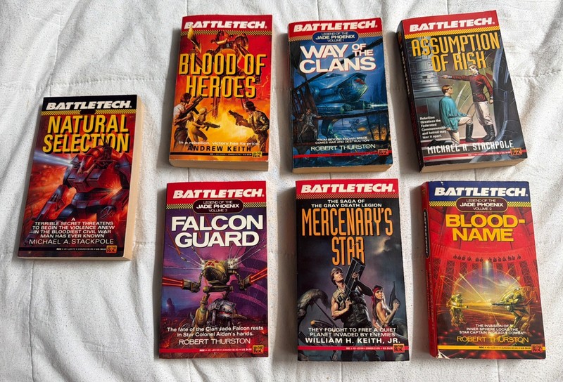 Battletech Books, Lot of 7