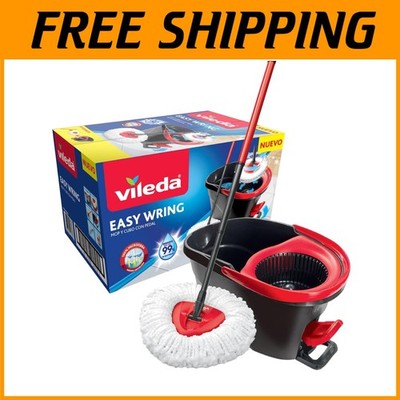 Easy Wring Microfiber Mop with Power Spin Wringer=