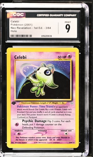 Celebi (1st Edition) graded CGC 9 for sale on eBay
