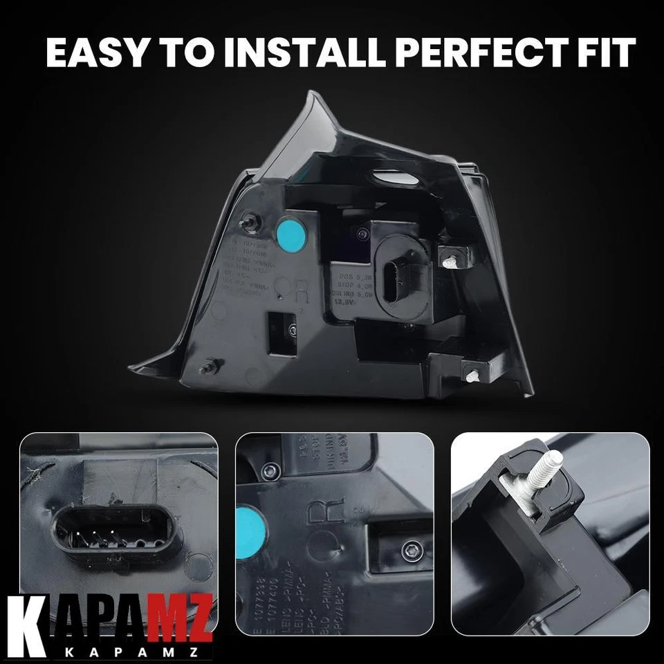 For Tesla Model 3 Y 2017-23 LED 3-pin Tail Lamp Rear Passenger Side Outer Light - Image 4 of 4