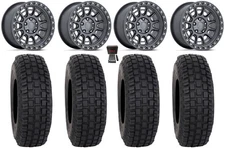 Fuel Cycle 15" Wheels Gunmetal +10mm 33"RX600 Tires UForce U10 Pro/U10 XL Pro