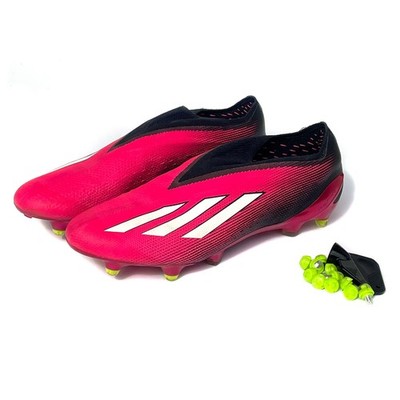 Adidas X Speedportal+ SG Fußballschuhe, EU 45 1/3, in pink/schwarz + 11 Stollen