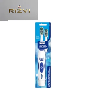 Equate Advanced Dual Zone Electric Toothbrush, Soft, with 2 Replacement Heads