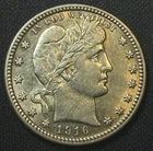 uncirculated 1916 Denver mint Barber quarter