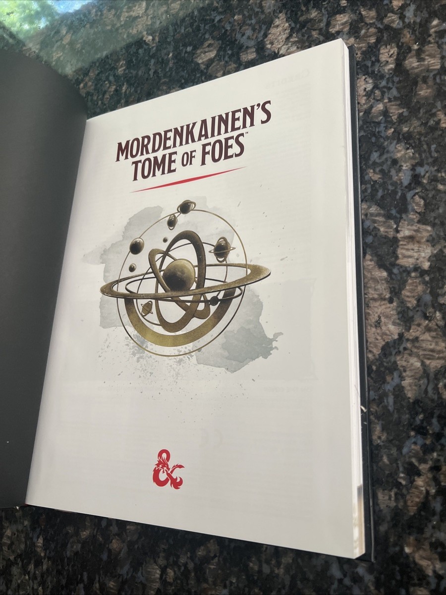 D&D MORDENKAINEN'S TOME OF FOES (Dungeons & Dragons) 2018 | eBay