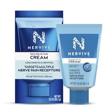 Nervive Pain Relieving Cream, Max Strength Non-Greasy Topical Pain Reliever ...
