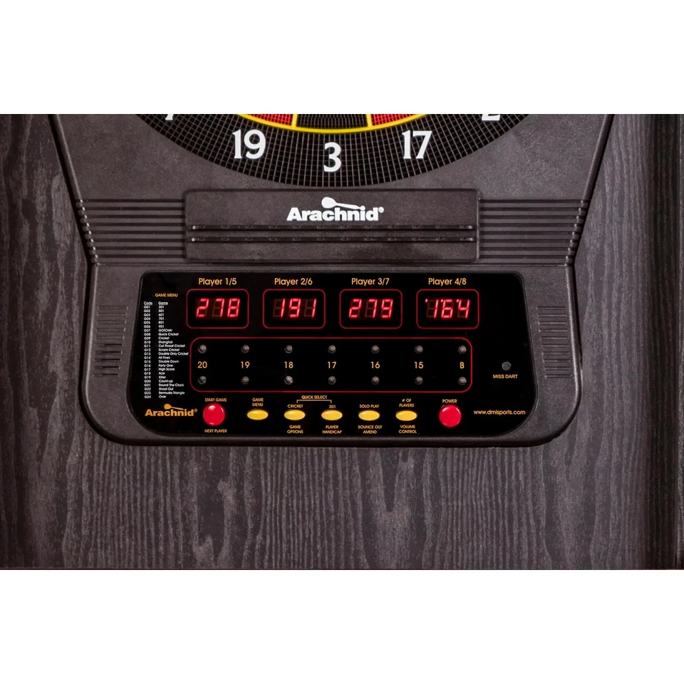 Electronic Dartboard Arcade Cabinet 24 Games Dart Board Soft Tip Darts Set PRO - Image 4 of 4