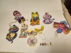 Lot of Vintage Polly Pocket Compacts & Houses Charm necklace w some figures