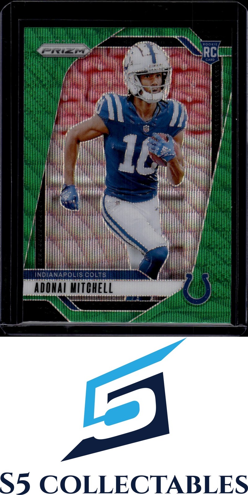 2024 Panini Prizm #303 Adonai Mitchell Green Wave