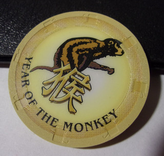 YEAR OF THE MONKEY NCV SOUVENIR casino gaming poker chip
