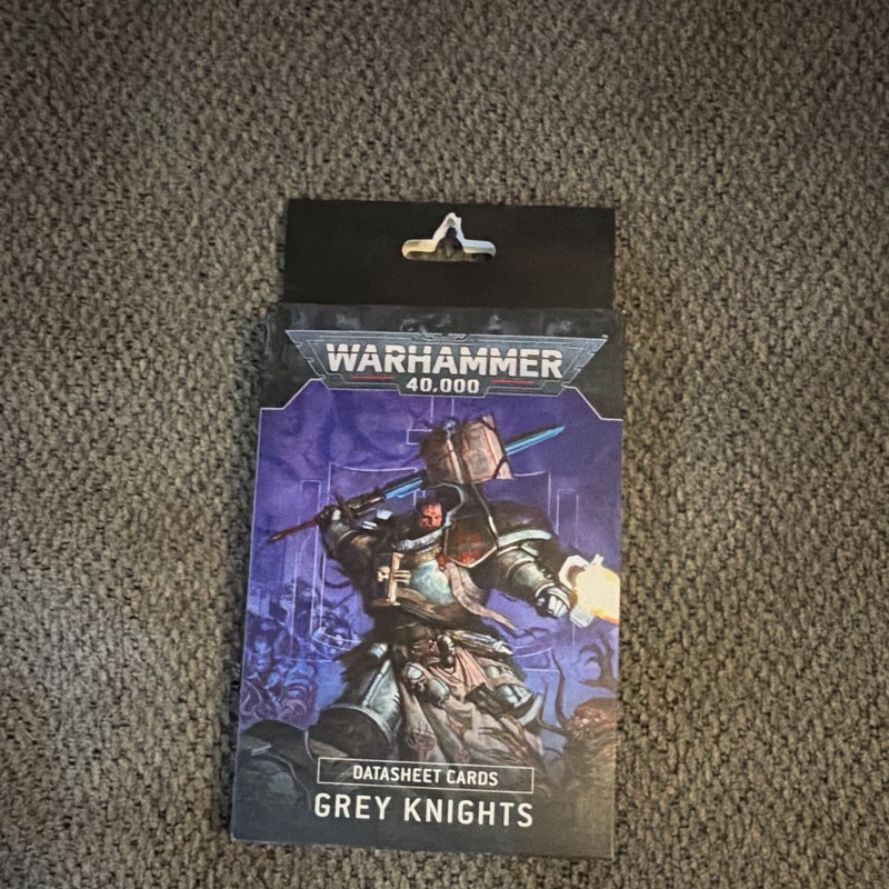 Games Workshop Warhammer 40K Datasheet Cards for Grey Knights Army