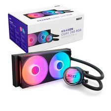 NZXT Kraken Core 240 RGB AIO CPU Liquid Cooler 240mm Radiator AM5 AM4 Black