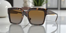VOGUE VO5553S W656T5 Dark Havana Gradient Brown Polarized 54 Women's Sunglasses