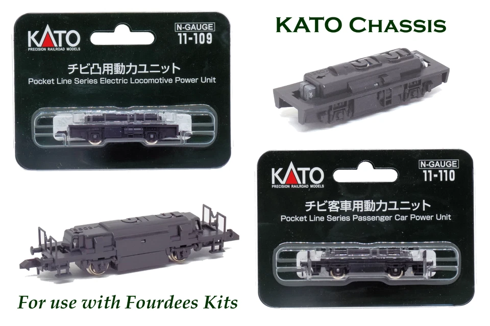 KATO 'Shorty' chassis for Fourdees 009 / OO9 kits