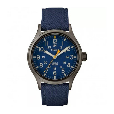 Timex Weekender Blue Dial Blue Fabric Strap Quartz INDIGLO 50m