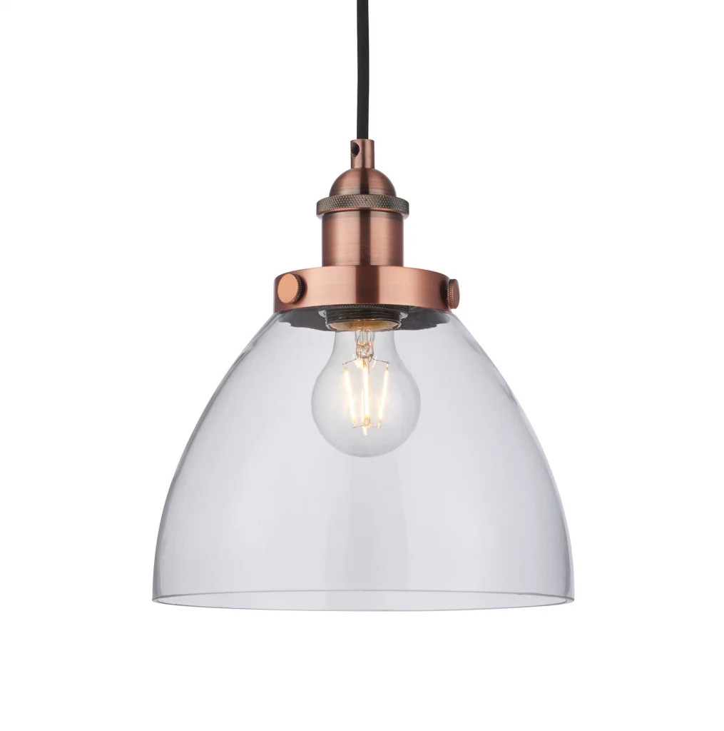 Ceiling Light Copper Hansen Aged Endon 76332
