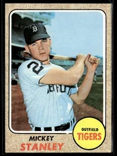 1968 Topps Mickey Stanley NRMT/MT or BETTER Wow!! #129