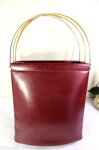 Vintage Cartier Trinity Maroon Leather 