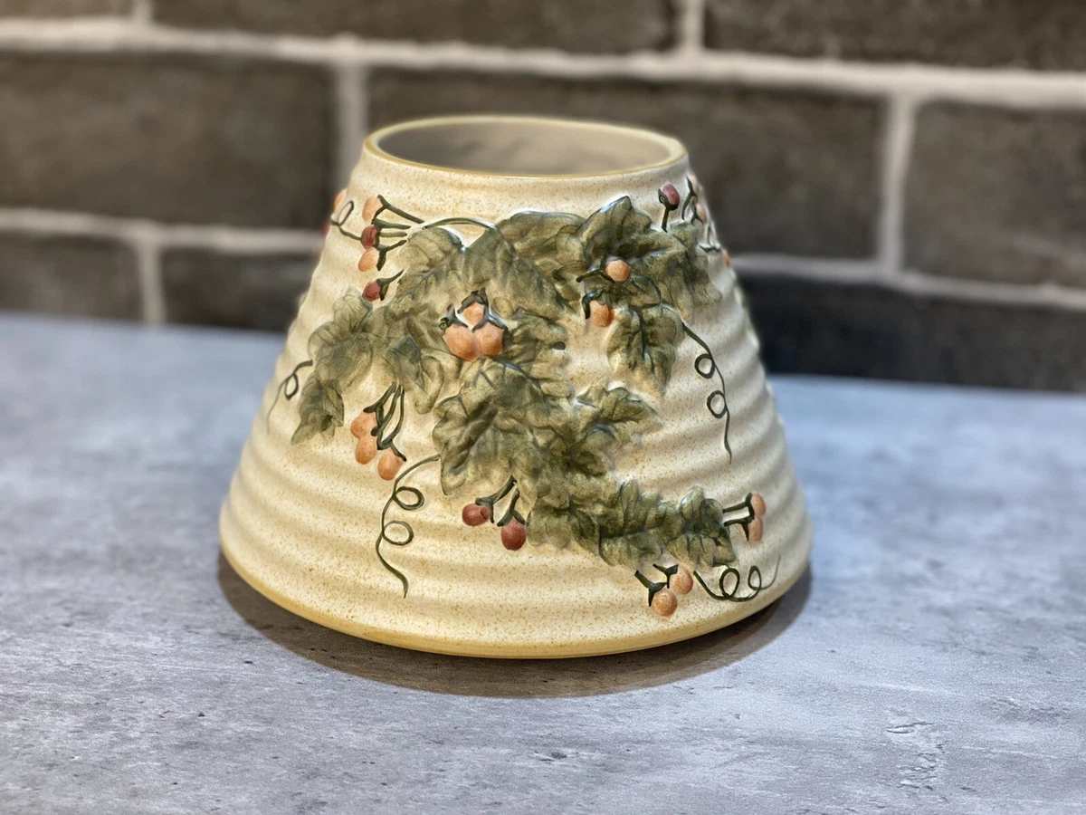 yankee candle lamp shade ceramic floral vines eBay