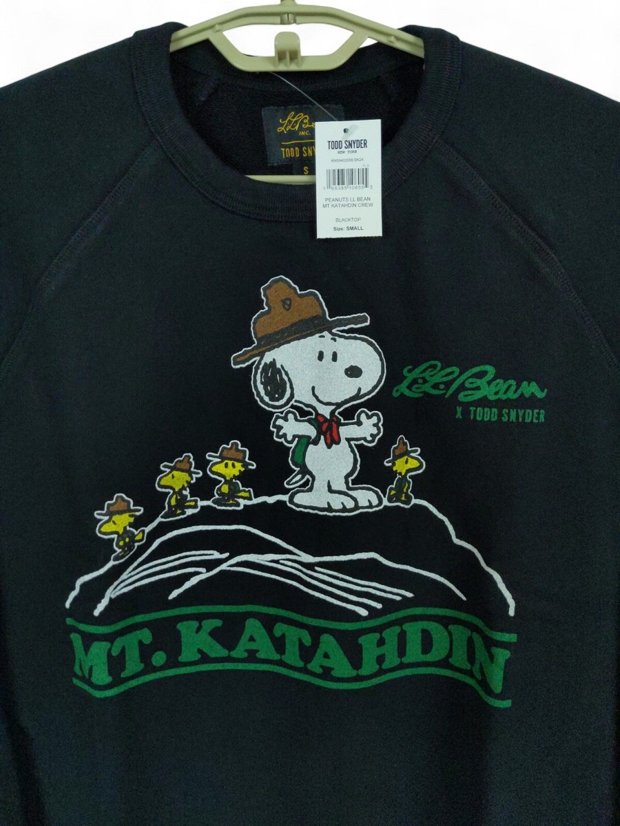 Snoopyryder です。 Todd Snyder LL Bean Snoopy Sweatshirt Mens Small Peanuts Mt