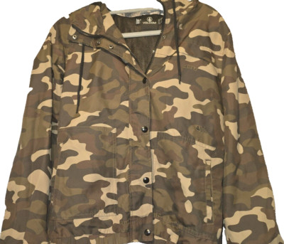 Volcom camo windbreaker jacket size S