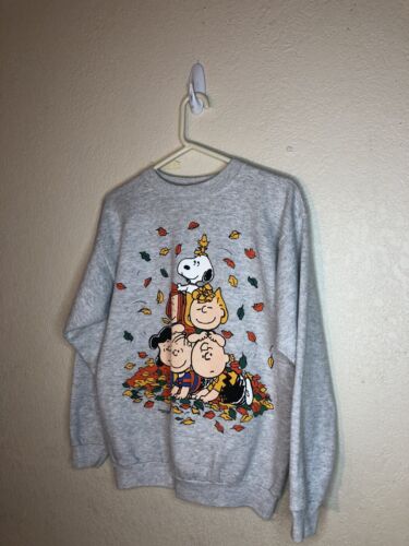 Vintage Peanuts Snoopy Sweatshirt Mens Large fall 