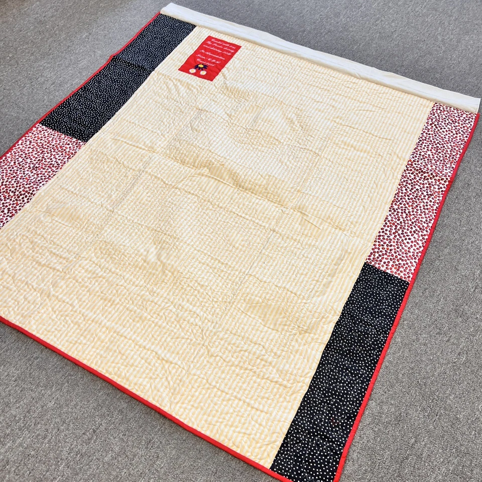 Edredón de pared hecho a mano 61,5 x 57" Lady bugs Foto 4 de 4